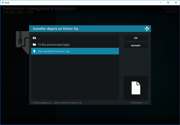 Lyrebird Install Kodi 